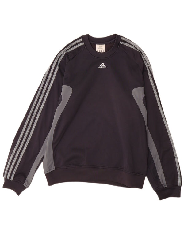 ADIDAS Sweatshirt til mænd, lille grå farveblok polyester