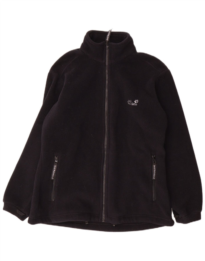 Jack Wolfskin Dame Liner Fleecejakke UK 18/20 XL Sort Polyester