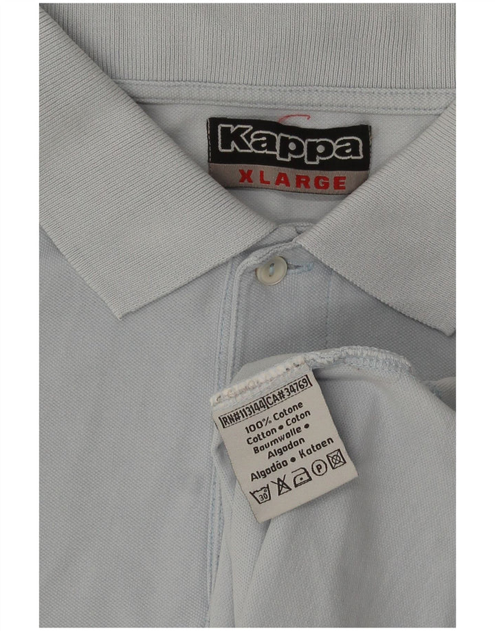 Kappa herre poloshirt XL blå bomuld