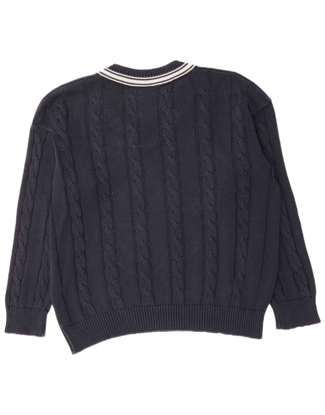 LACOSTE Herre V-hals sweater str. 6 XL Marineblå bomuld