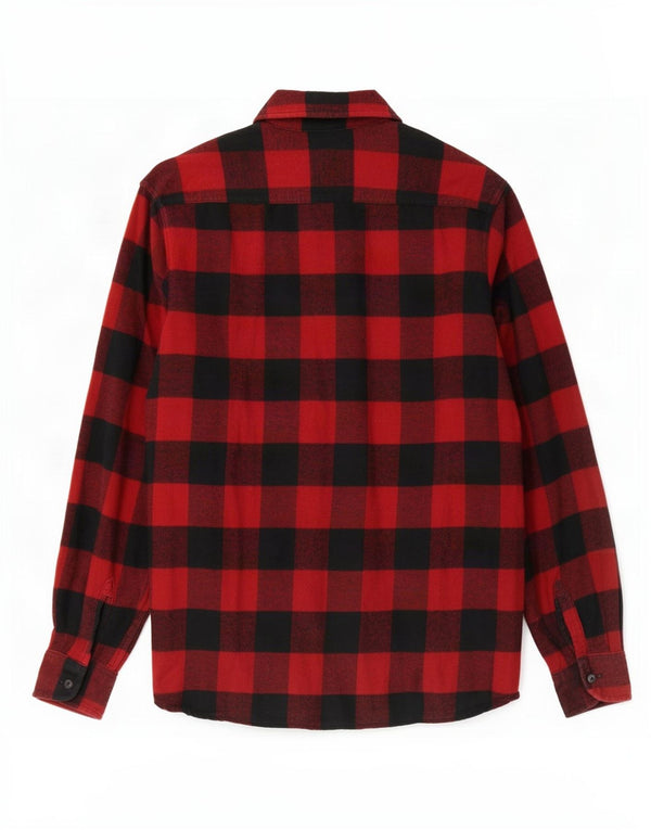 Levi's herre flannel skjorte medium rød Gingham bomuld
