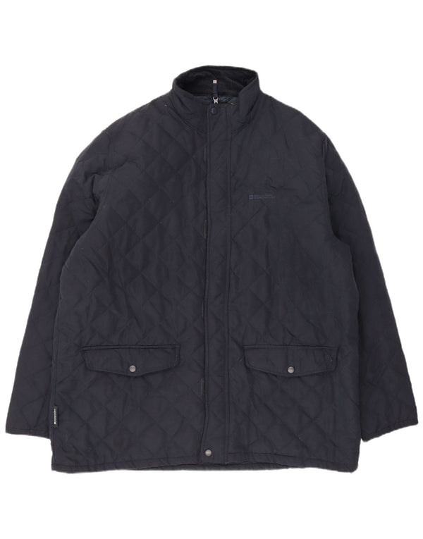 Mountain Warehouse Mens Quilted Jacket UK 44 2XL Navy Blue Polyester