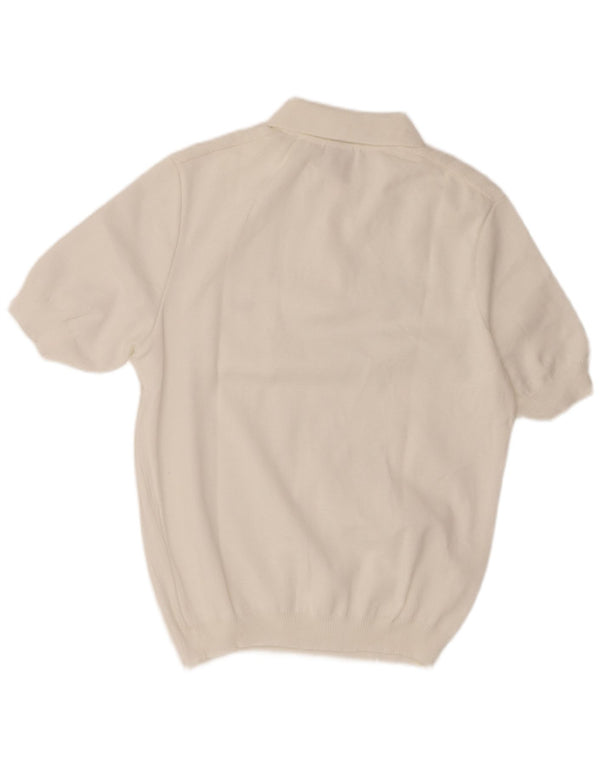 Vintage herre polo shirt IT 52 Large White