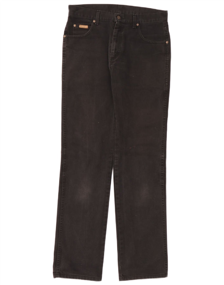 Wrangler Herre Texas Straight Jeans W32 L34 Sort Bomuld
