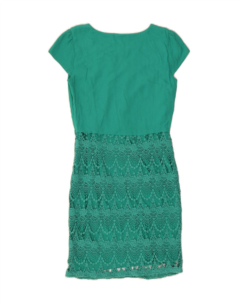 PER UNA Womens Sheath Dress UK 12 Medium Green Vintage Per Una and Second-Hand Per Una from Messina Hembry 