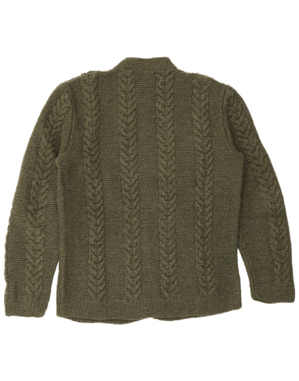 Vintage herre cardigan sweater Medium Khaki