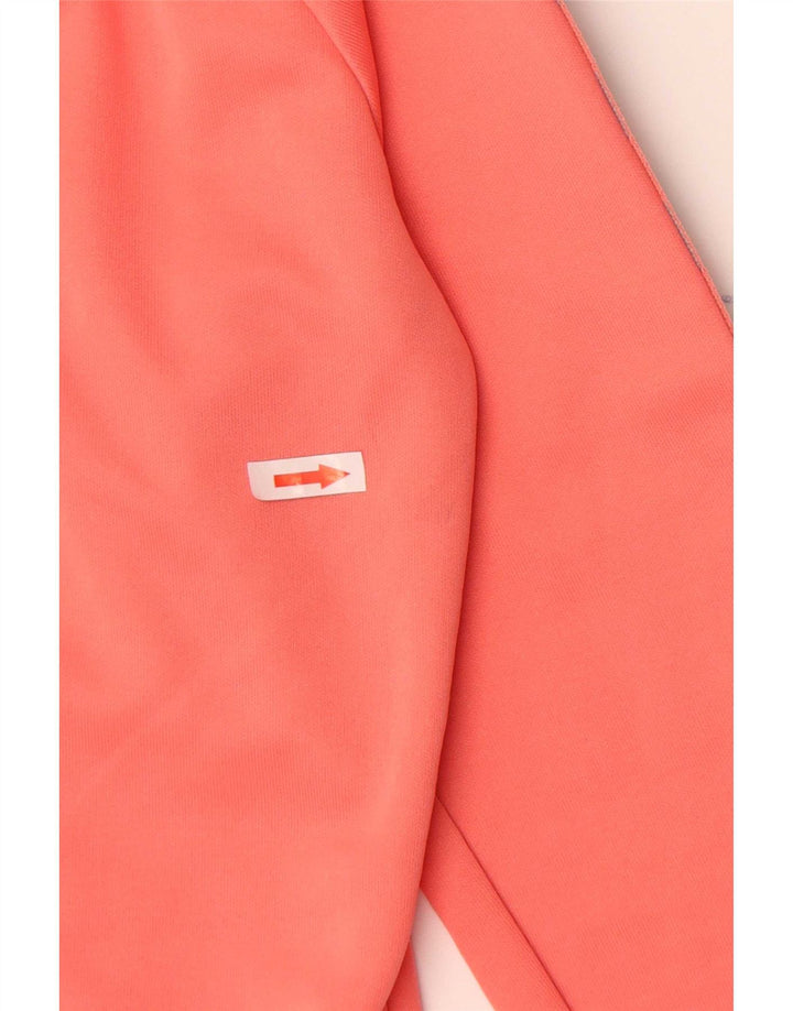Hummel Graphic Tracksuit Top Jacket UK 10 Small Pink Colourblock