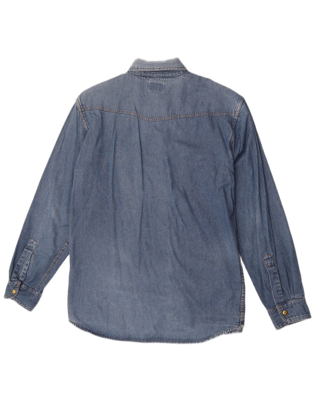 Skrædder & Søn Herre Denim skjorte Størrelse 41/42 Large Blå