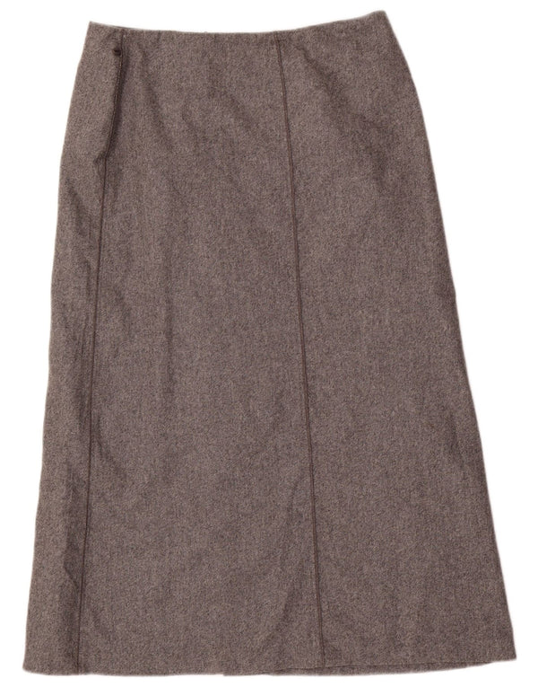 Marks & Spencer A-line nederdel til kvinder UK 16 Large W32 Grey Wool