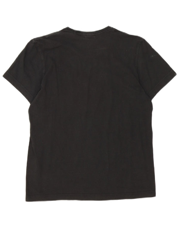 Adidas Mens Graphic T-Shirt Top Medium Black Cotton