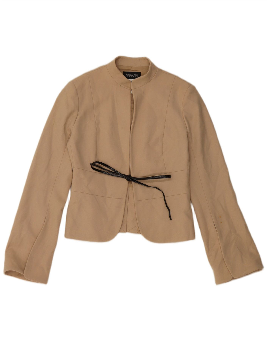 PATRIZIA PEPE Dame Blazer Jacket IT 40 Lille Beige Uld