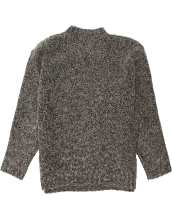 MAGIA Womens Graphic Crew Neck Jumper Sweater UK 16 Large Grey Vintage Magia and Second-Hand Magia from Messina Hembry 
