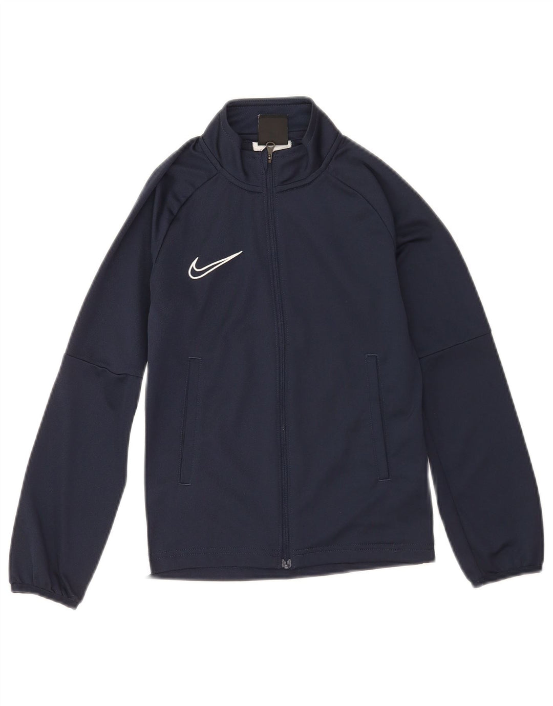 Nike drenge Dri Fit træningsdragt topjakke 8-9 år Lille marineblå polyester