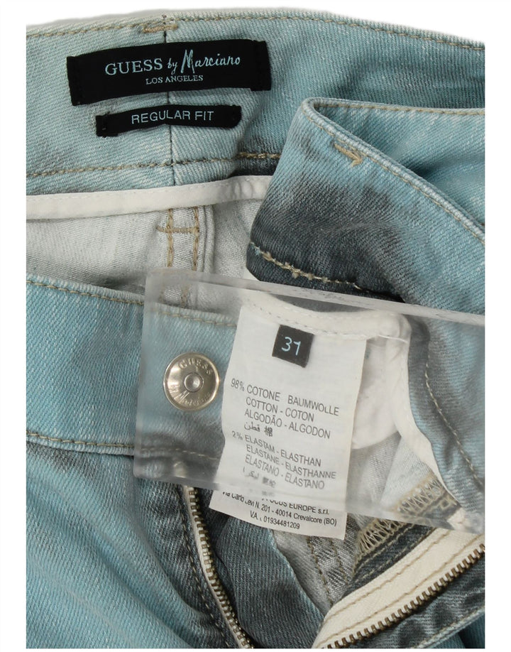 GUESS BY MARCIANO Dame Regular Fit Slim Jeans W31 L27 Blå Bomuld