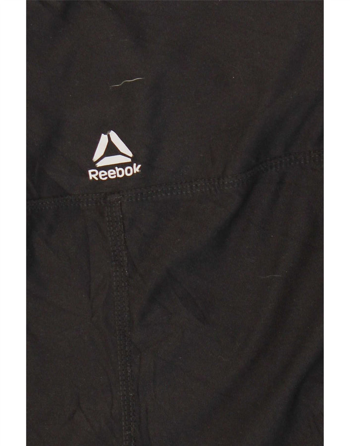 Reebok Womens Leggings UK 14 Large Black