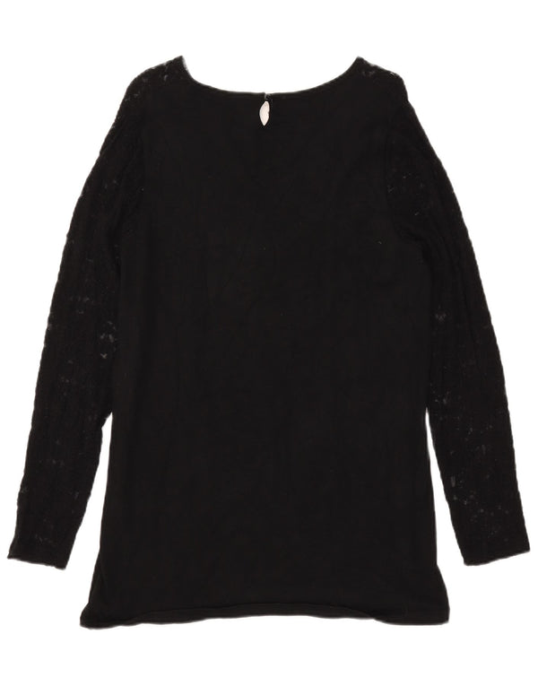 Marks & Spencer Dame sweater med rund hals DK 12 Medium Sort