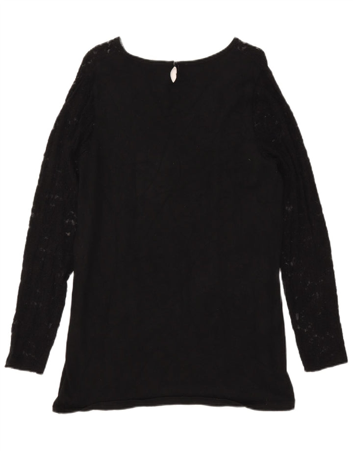 Marks & Spencer Dame sweater med rund hals DK 12 Medium Sort