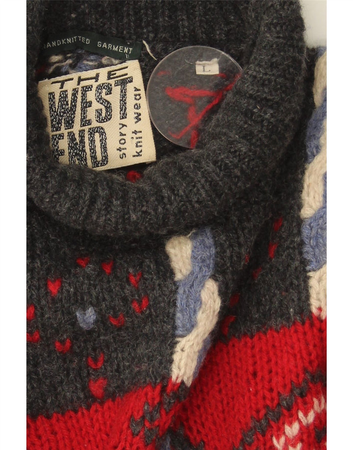 WEST END Womens Roll Neck Jumper Sweater UK 16 Large Multicoloured Vintage West End and Second-Hand West End from Messina Hembry 