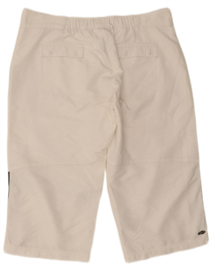 Adidas Bermuda Shorts til kvinder UK 18 XL W34 Hvid polyester