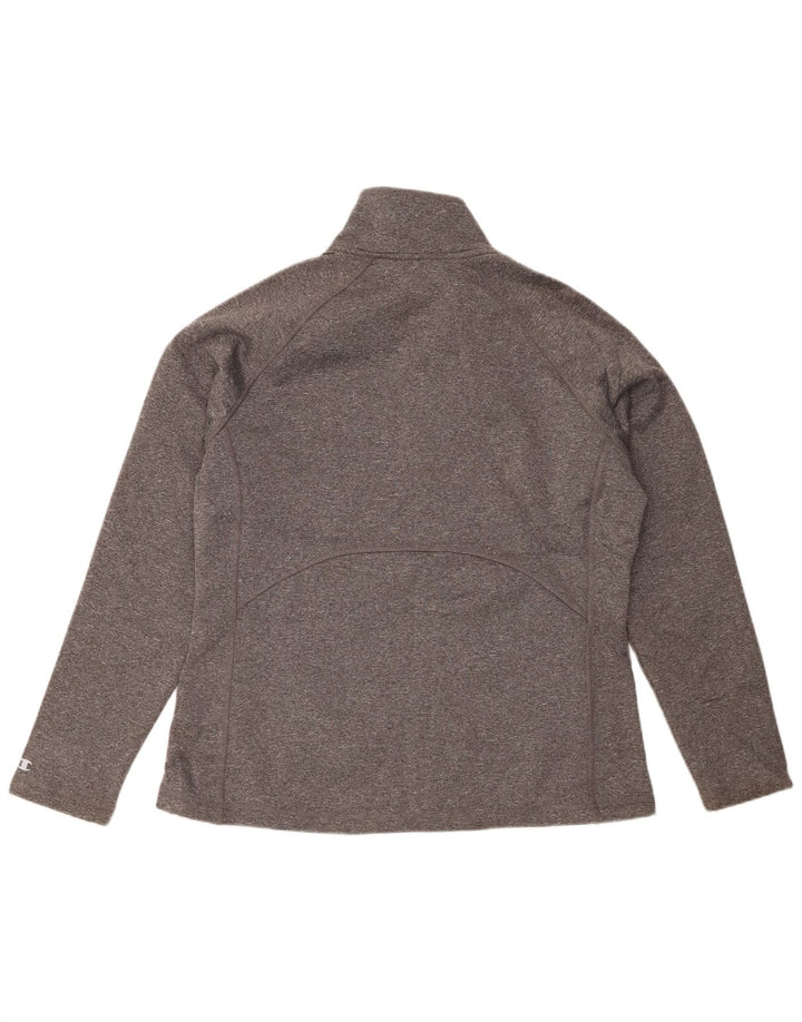 Champion Womens træningsdragt Topjakke UK 16 Large Grå Flecked Polyester