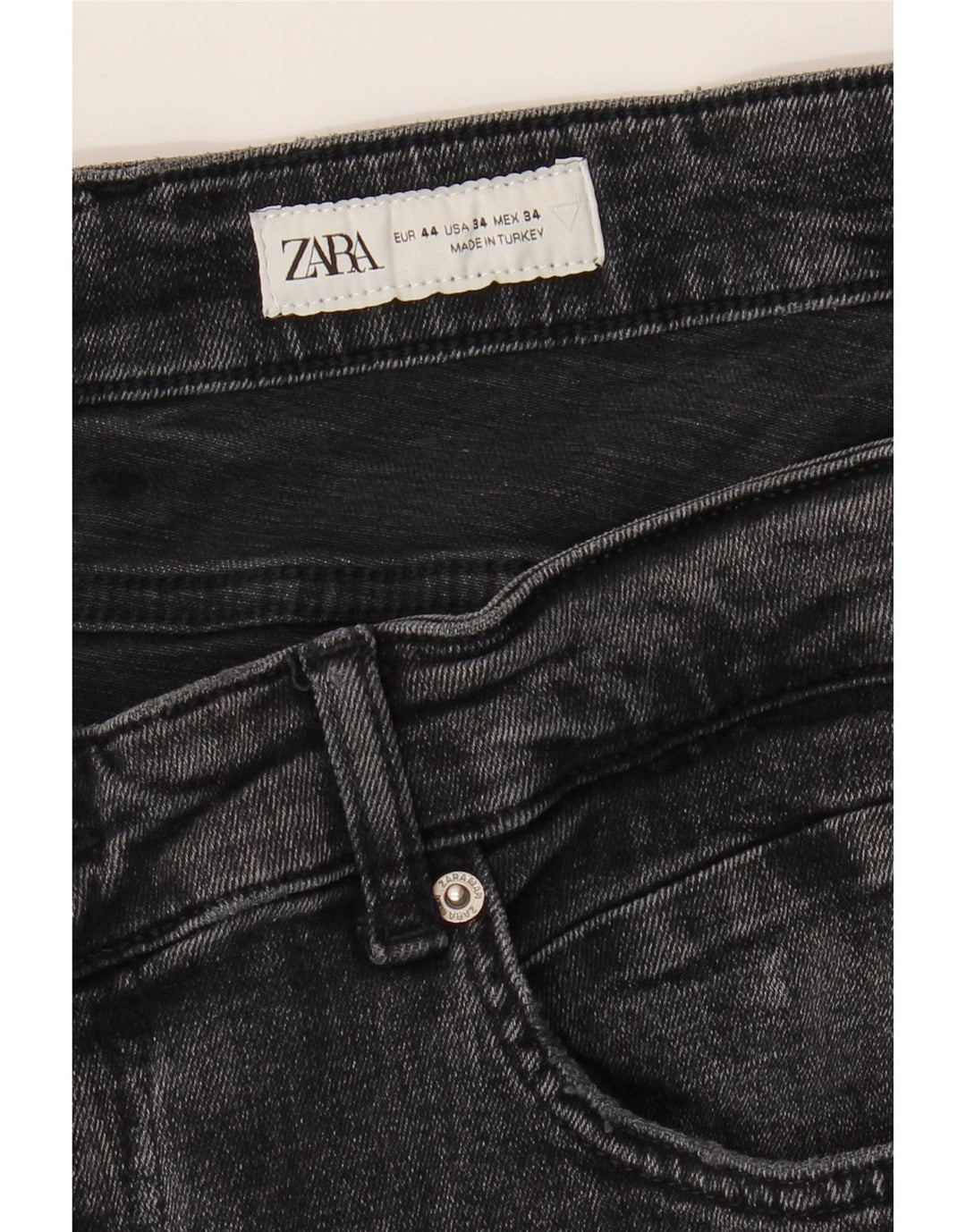 Zara Herre Slim Jeans EU 44 Large W34 L28 Grå