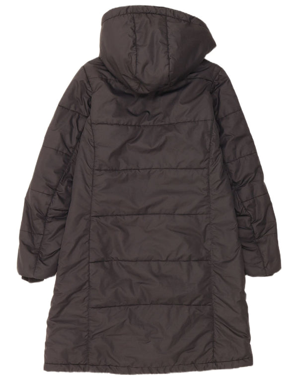 Jack Wolfskin Dame Hætte Polstret Frakke UK 10 Small Black Polyester