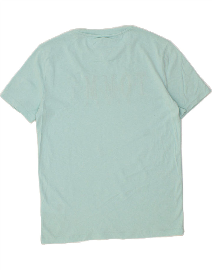 TOMMY HILFIGER Mens Graphic T-Shirt Top Small Blue Cotton Vintage Tommy Hilfiger and Second-Hand Tommy Hilfiger from Messina Hembry 