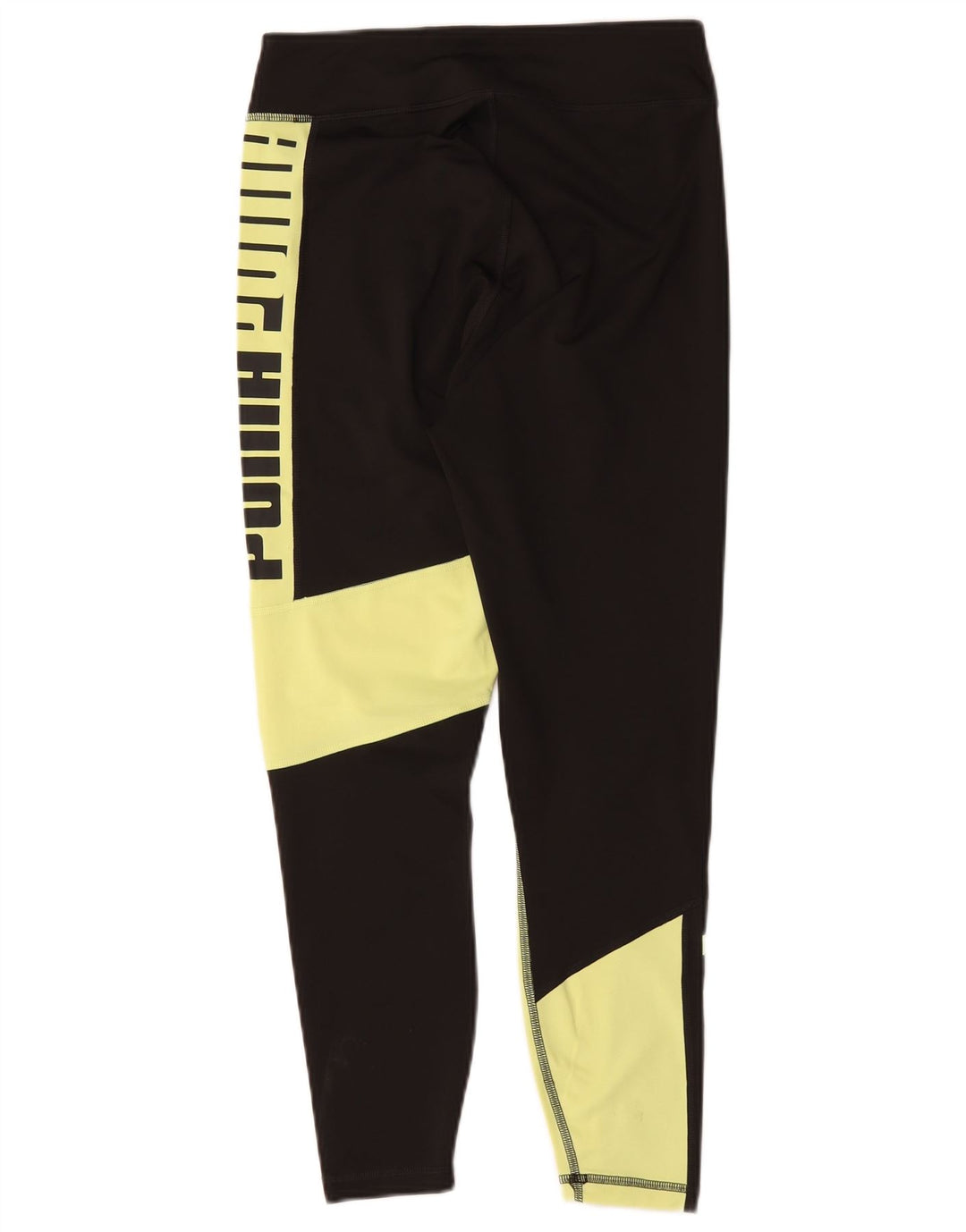 Puma Grafiske Leggings til kvinder UK 12 Medium Sort Colourblock Nylon