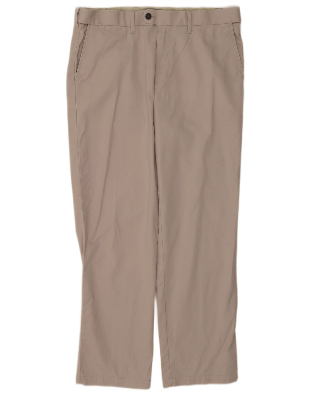 Marks & Spencer Straight Suit bukser til mænd W36 L31 Beige bomuld
