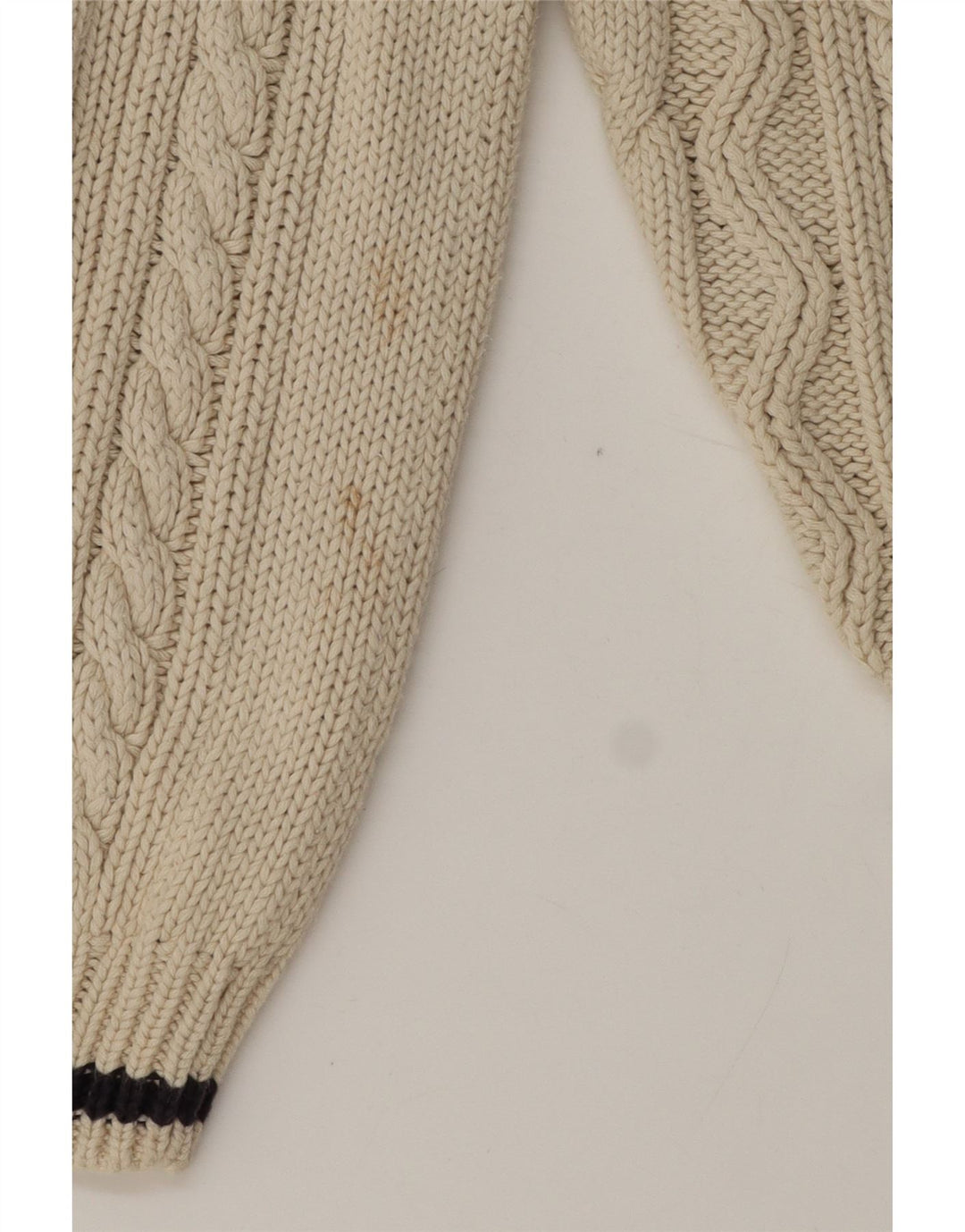 Cotton Republic Herre V-hals sweater Medium Off White Bomuld