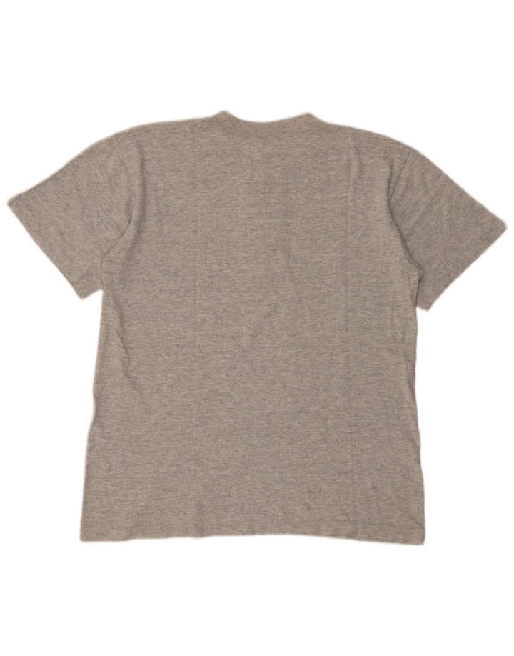 Champion Herre T-Shirt Top Medium Grå Bomuld