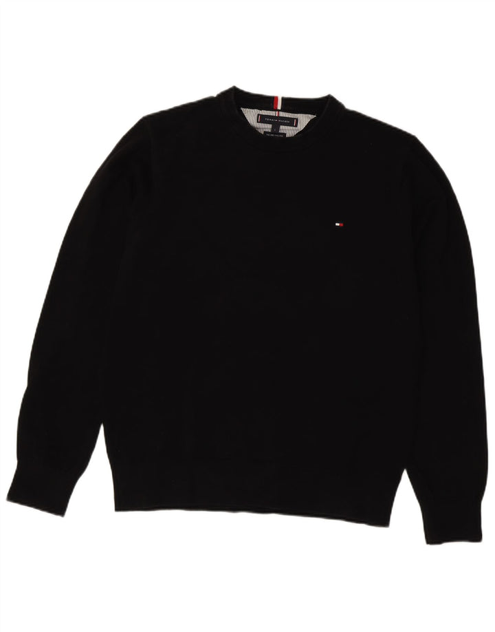 TOMMY HILFIGER Sweatshirt til mænd Stor sort bomuld