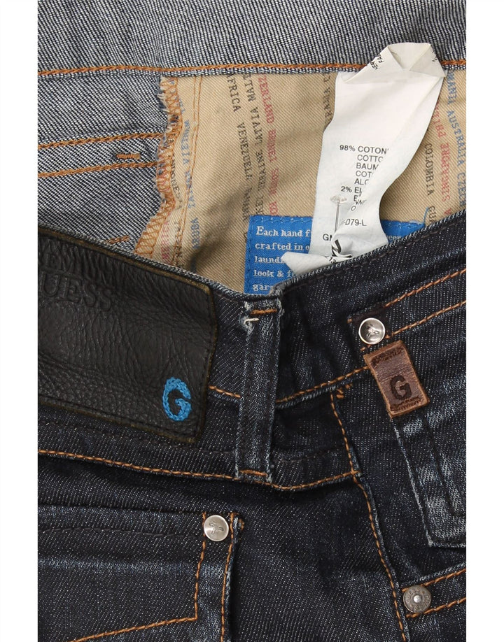 GUESS Mens Straight Jeans W30 L26 Navy Blue Cotton Vintage Guess and Second-Hand Guess from Messina Hembry 