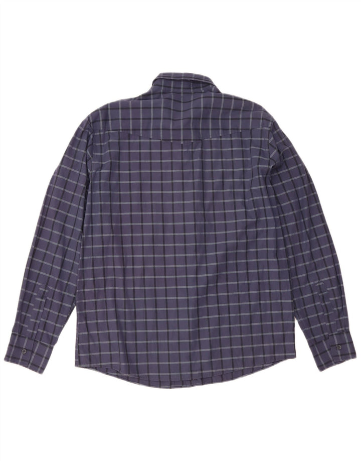 Levi's herreskjorte medium marineblå ternet bomuld