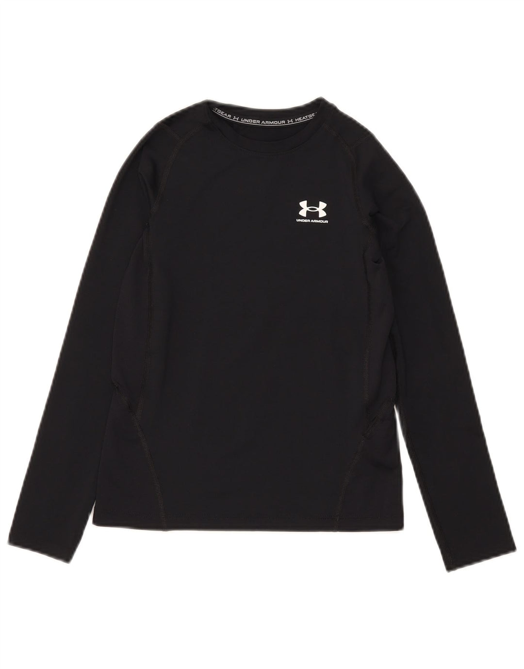 Under Armour Boys Heat Gear Top Langærmet 9-10 år Medium Sort