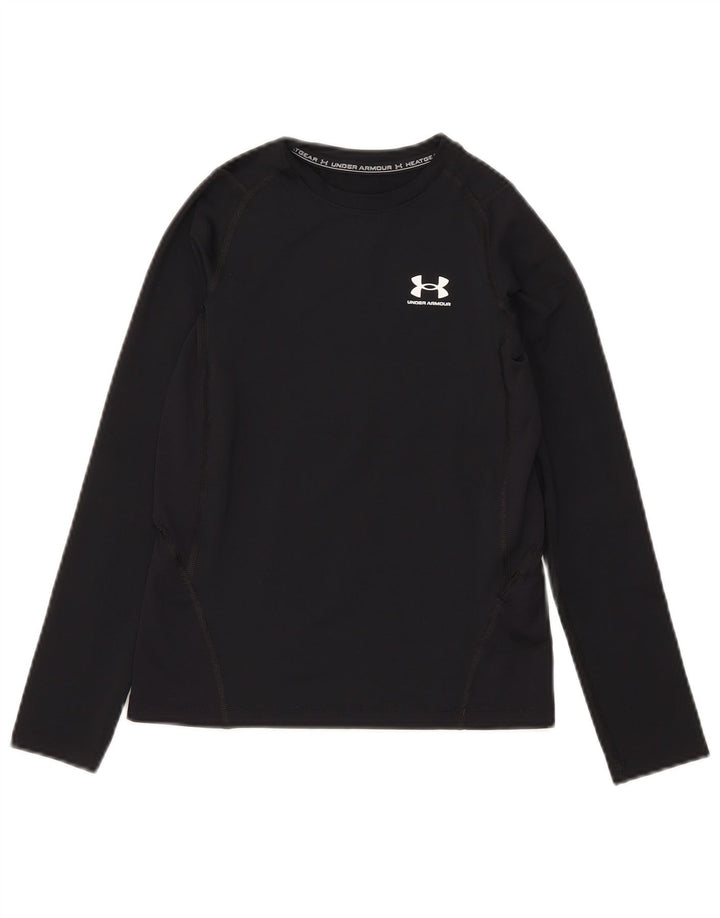 Under Armour Boys Heat Gear Top Langærmet 9-10 år Medium Sort
