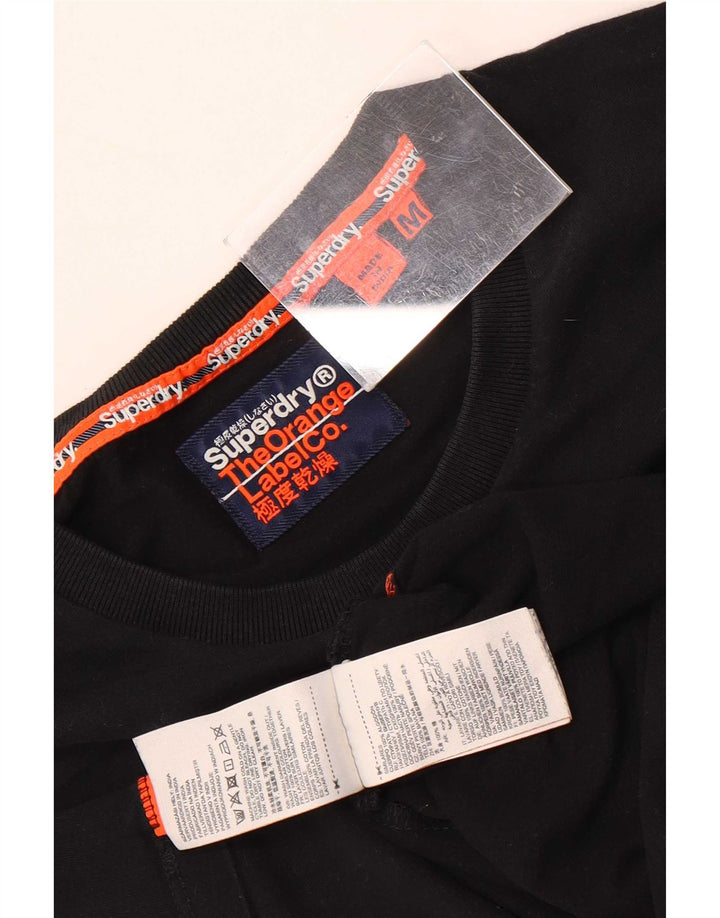 Superdry T-shirt top mellem sort bomuld til mænd
