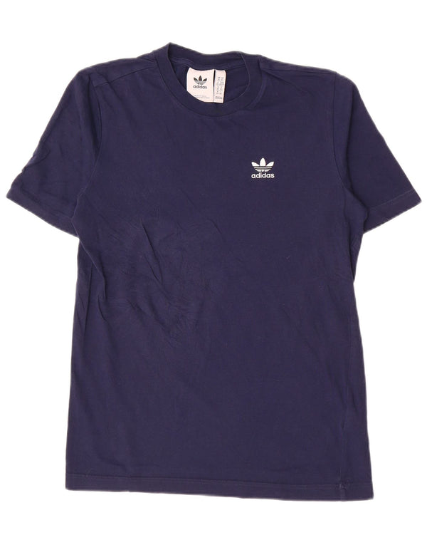 Adidas T-shirt top XS marineblå bomuld til mænd
