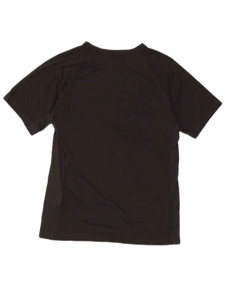 Champion Dame Grafisk T-Shirt Top UK 16 Stor Sort Polyester