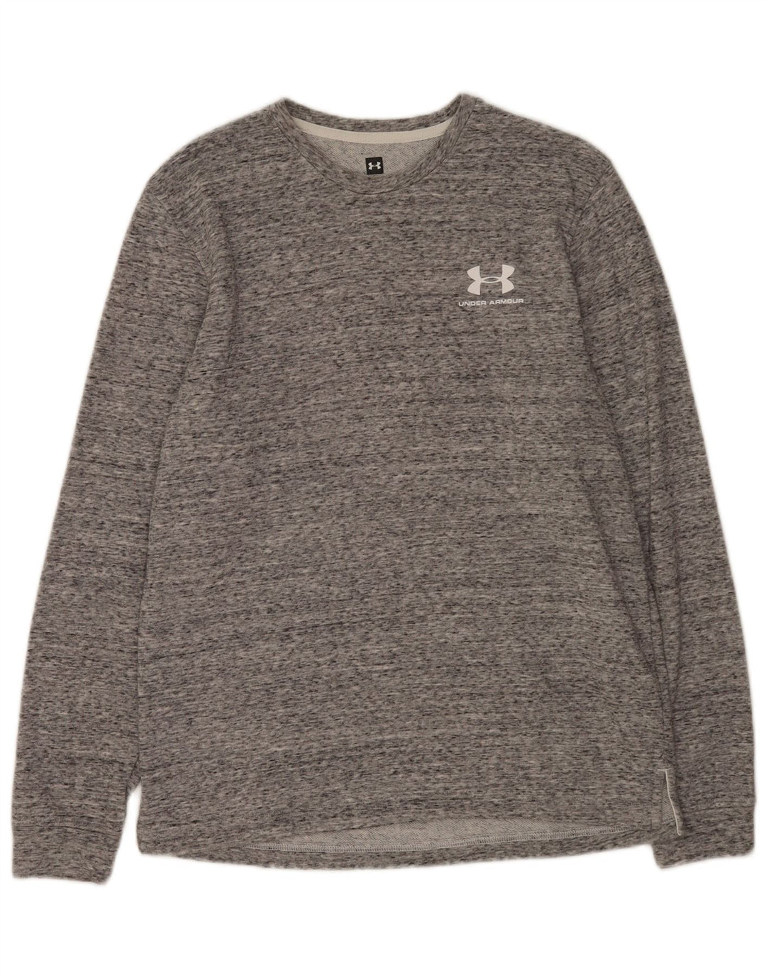 Under Armour Herre grafisk sweatshirt Jumper Medium Grey Flecked Bomuld