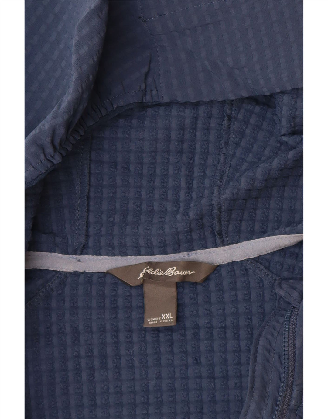 Eddie Bauer Dame Hættevindjakke UK 20 2XL Blå Polyester