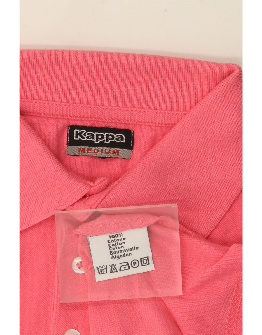 KAPPA Poloshirt til mænd Medium Pink Bomuld