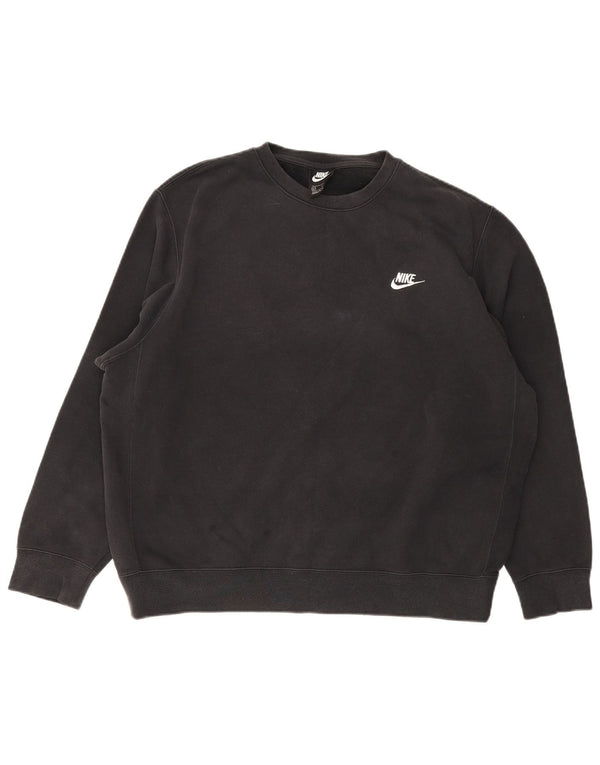 Nike Sweatshirt Jumper XL til mænd, sort bomuld
