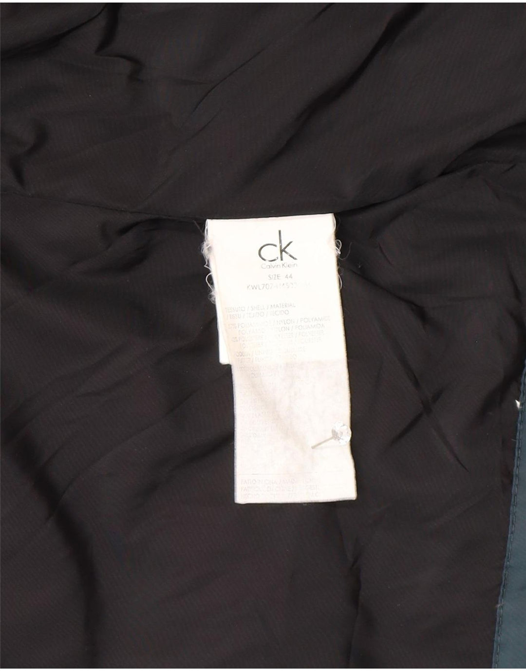 Calvin Klein polstret jakke til kvinder IT 44 Medium Grøn polyamid