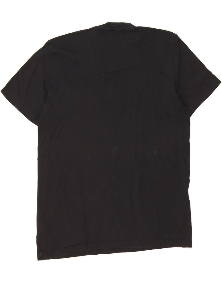ADIDAS Mens T-Shirt Top Medium Black Cotton Vintage Adidas and Second-Hand Adidas from Messina Hembry 