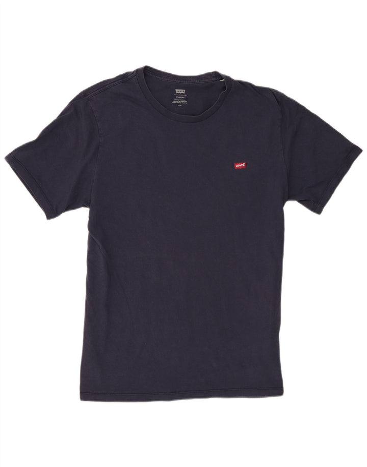 Levi's Standard T-Shirt Top Stor Marineblå Bomuld