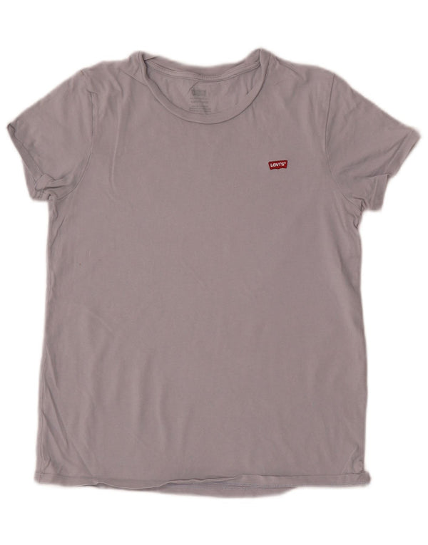 Levi's Womens Perfect Crew T-Shirt Top UK 10 Lille Lilla