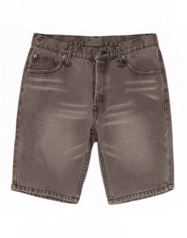 Cheap Monday Mens Denim Shorts Medium W30 Grey Cotton