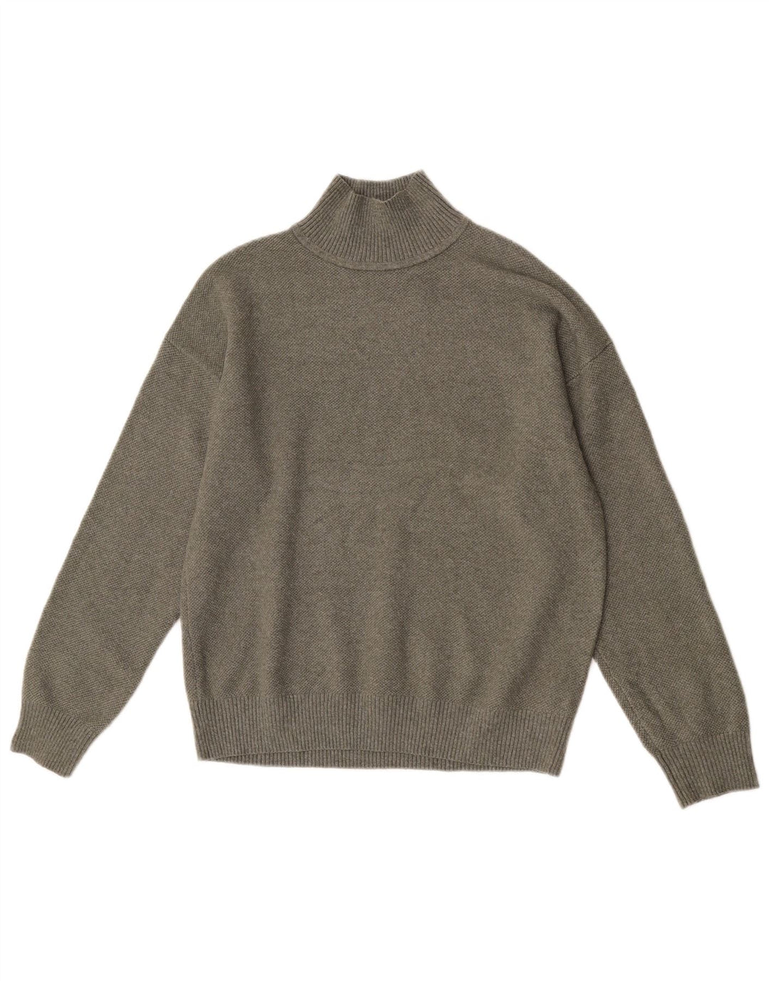 Marks & Spencer Dame Turtle Neck Jumper Sweater UK 10 Small Khaki