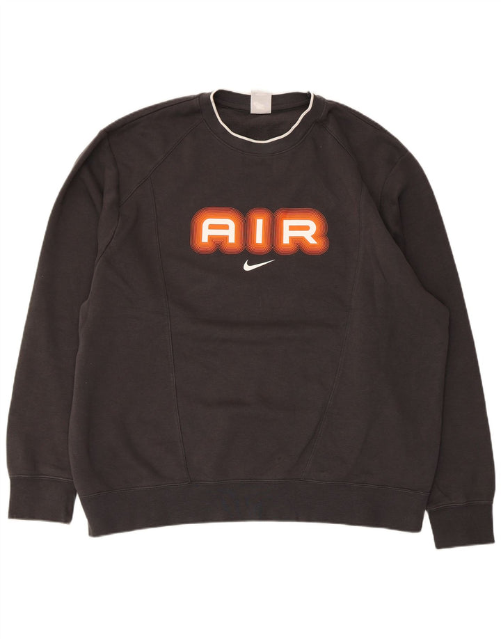 Nike grafisk sweatshirt til mænd XL sort bomuld